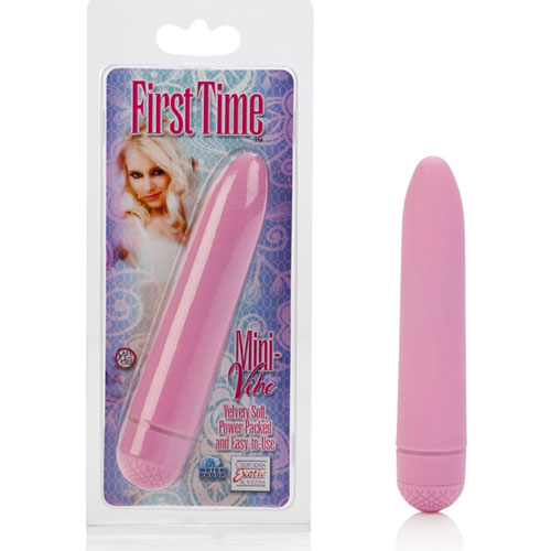 First Time Mini Vibe - Pink, 4.5 Inch Waterproof Vibrator, California Exotic Novelties
