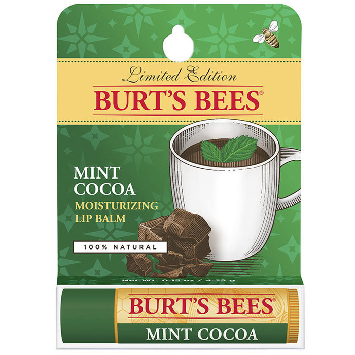 Mint Cocoa Moisturizing Lip Balm, 0.15 oz, Burts Bees