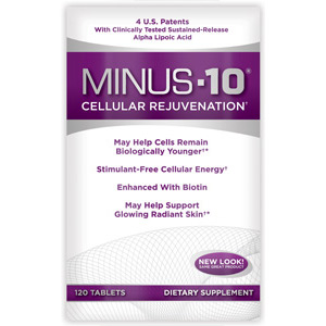 Minus-10 Cellular Rejuvenation, Sustained Release ALA, 120 Tablets, Natrol