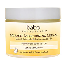 Miracle Moisturizing Cream, Oatmilk Calendula, 2 oz, Babo Botanicals