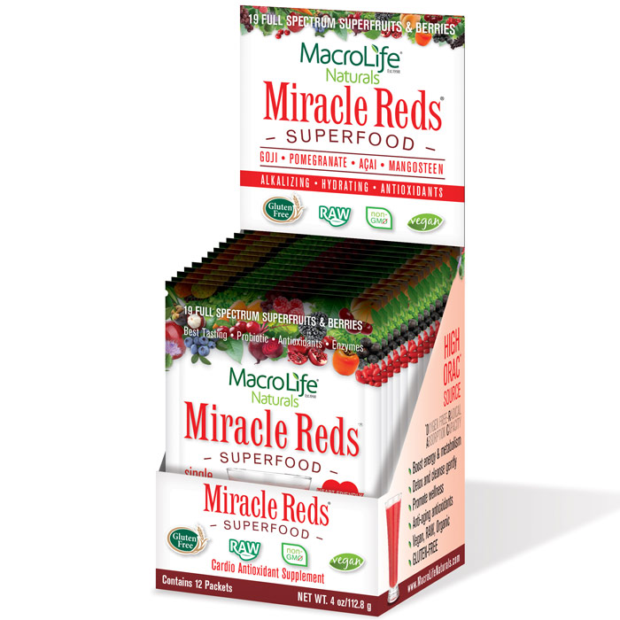 MacroLife Naturals Miracle Reds 12 packets (12 day supply), MacroLife Naturals