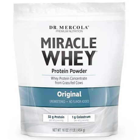 Miracle Whey Protein Powder, Original, 16 oz, Dr. Mercola