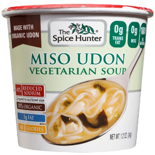 Spice Hunter Miso Udon, Vegetarian Soup Cup, 1.2 oz x 6 Cups, Spice Hunter