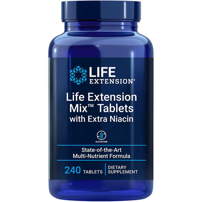 Mix Tablets with Extra Niacin, Multi-Nutrient Formula, 315 Tablets, Life Extension