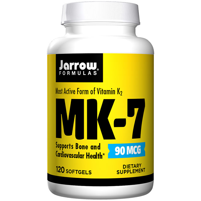 MK-7 90 mcg, Vitamin K2 From Natto, 120 Softgels, Jarrow Formulas