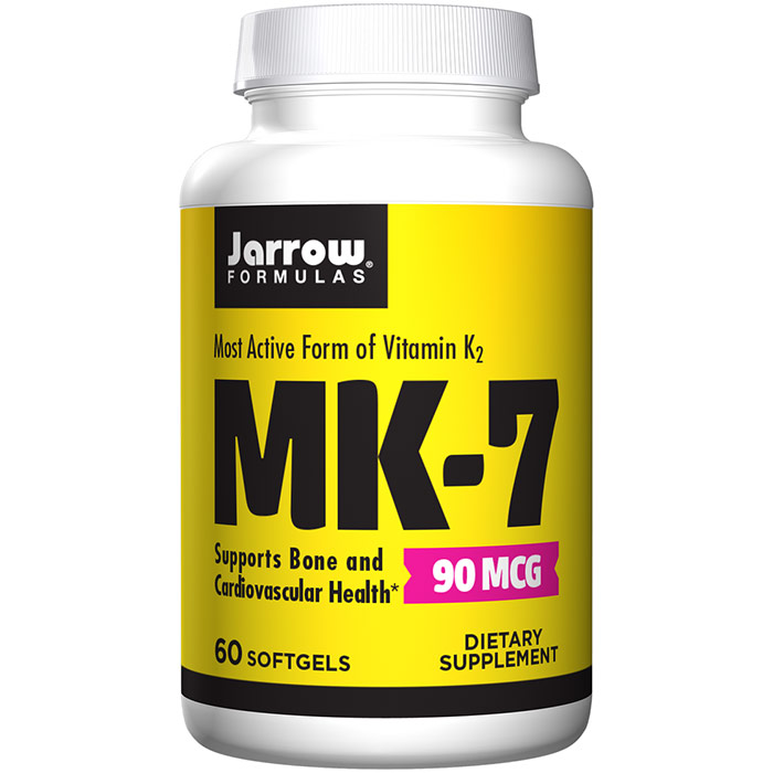 MK-7 Vitamin K2 ( K-2 ) 90 mcg 60 Softgels, Jarrow Formulas