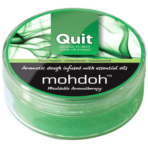 Mohdoh Mouldable Aromatherapy Aromatic Dough Infused with Essential Oils, Quit (Green), 50 g, Mohdoh Mouldable Aromatherapy