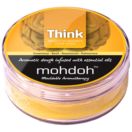 Mohdoh Mouldable Aromatherapy Aromatic Dough Infused with Essential Oils, Think (Yellow), 50 g, Mohdoh Mouldable Aromatherapy