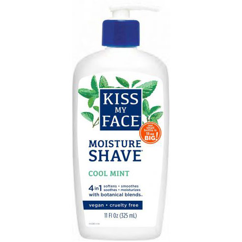 Moisture Shave Cream, Cool Mint, 11 oz, Kiss My Face