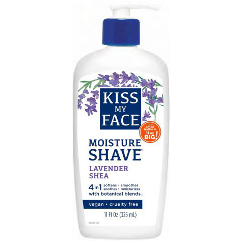 Moisture Shave Cream, Lavender Shea, 11 oz, Kiss My Face