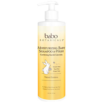 Moisturizing Baby Shampoo & Wash Family Size, Oatmilk Calendula, 16 oz, Babo Botanicals