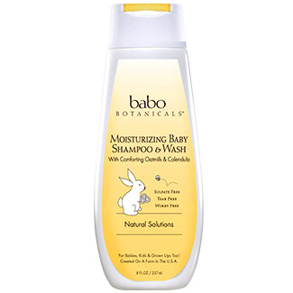 Moisturizing Baby Shampoo & Wash, Oatmilk Calendula, 8 oz, Babo Botanicals