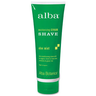 Alba Botanica Moisturizing Cream Shave for Men and Women, Aloe Mint 8 oz, from Alba Botanica