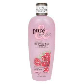 Pure & Basic Natural Moisturizing Shampoo, Cherry Almond, 12 oz, Pure & Basic