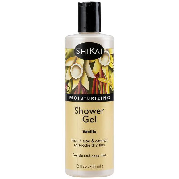 ShiKai Moisturizing Shower & Bath Gel French Vanilla, 12 oz, ShiKai