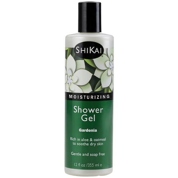 Moisturizing Shower & Bath Gel White Gardenia, 12 oz, ShiKai