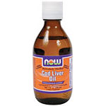 Molecular Distilled Cod Liver Oil Liquid Lemon Flavored, 7 oz, NOW Foods