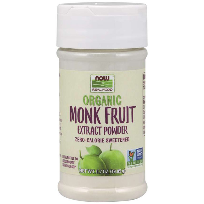 Monk Fruit Extract Powder, Organic, 0.7 oz, NOW Foods