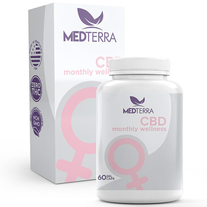 Womens Monthly Wellness, CBD 25 mg, 60 Gel Caps, Medterra