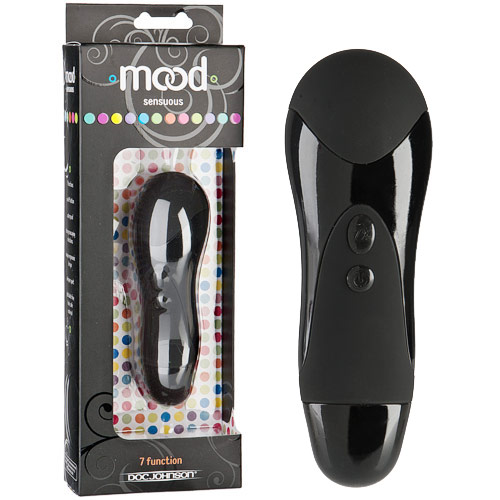 Mood Sensuous 7-Function Massager Vibe, Black, Doc Johnson