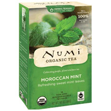 Moraccan Mint Tea, Herbal Teasan, 18 Tea Bags, Numi Tea