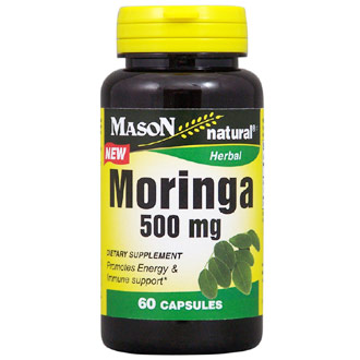Moringa 500 mg, 60 Capsules, Mason Natural