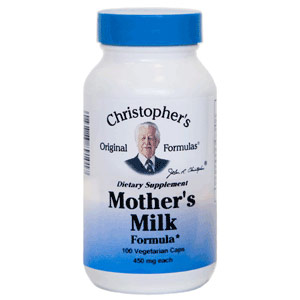 Mothers Milk Formula, 100 Vegetarian Capsules, Christophers Original Formulas