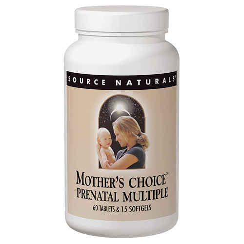 Mother's Choice Prenatal Multiple 60tabs + 15sg from Source Naturals