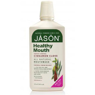 Healthy Mouth Mouthwash, Tartar Control, Cinnamon Clove, 16 oz, Jason Natural