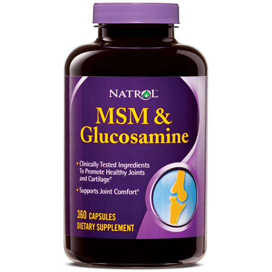 Natrol MSM & Glucosamine, 360 caps from Natrol