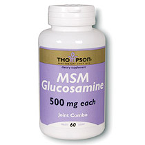Thompson Nutritional MSM Glucosamine 500mg 60 tabs, Thompson Nutritional Products
