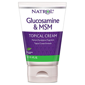 Glucosamine & MSM Topical Cream, 4 oz, Natrol