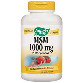 MSM 1000 mg, Pure OptiMSM, 200 Tablets, Natures Way