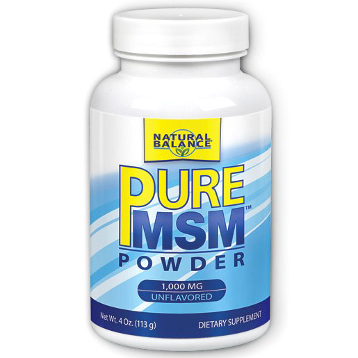 Pure MSM Powder, PureMSM, 4 oz, Natural Balance