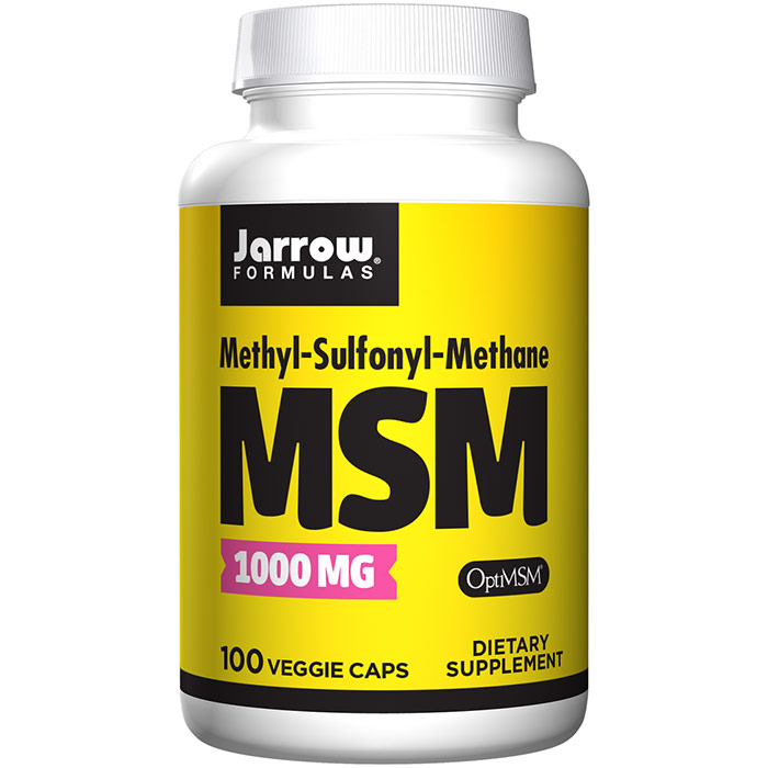 MSM Sulfur 1000 mg 100 capsules, Jarrow Formulas
