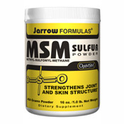 MSM Sulfur Powder 454 grams, 1 lb, Jarrow Formulas