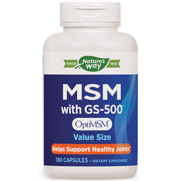MSM with GS-500, 180 Capsules, Enzymatic Therapy