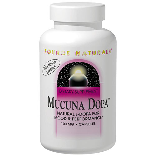 Mucuna Dopa 100mg, 120 Vegi Capsules, Source Naturals