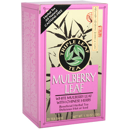 Mulberry Leaf Tea, 20 Tea Bags x 6 Box, Triple Leaf Tea