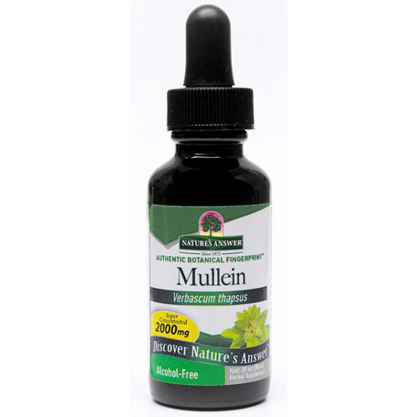 Mullein Leaf Alcohol Free Extract Liquid 1 oz from Natures Answer