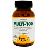 Country Life Multi-100 w/Target-Mins Time Release 60 Tablets, Country Life