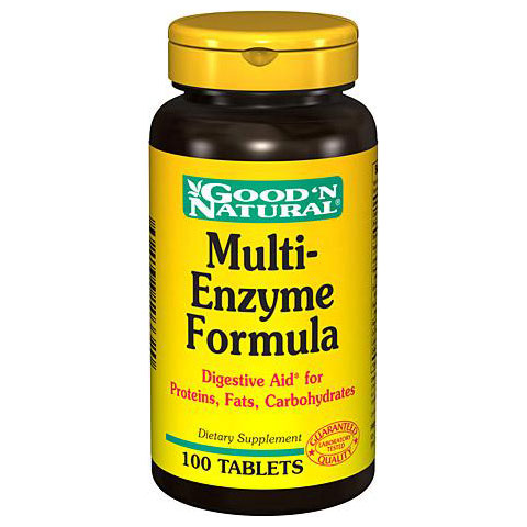 Good 'N Natural Multi-Enzyme Formula, 100 Tablets, Good 'N Natural