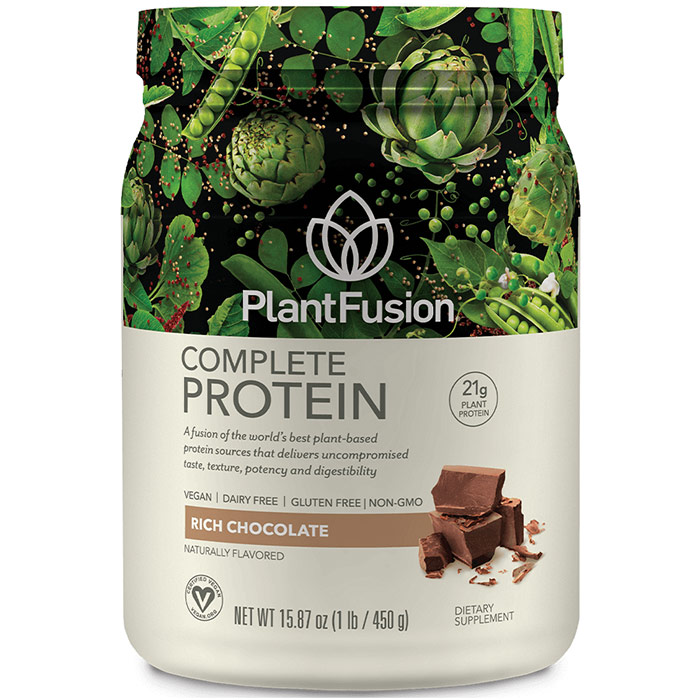 Plant Fusion Multi Source Plant Protein, Chocolate, 1 lb, PlantFusion