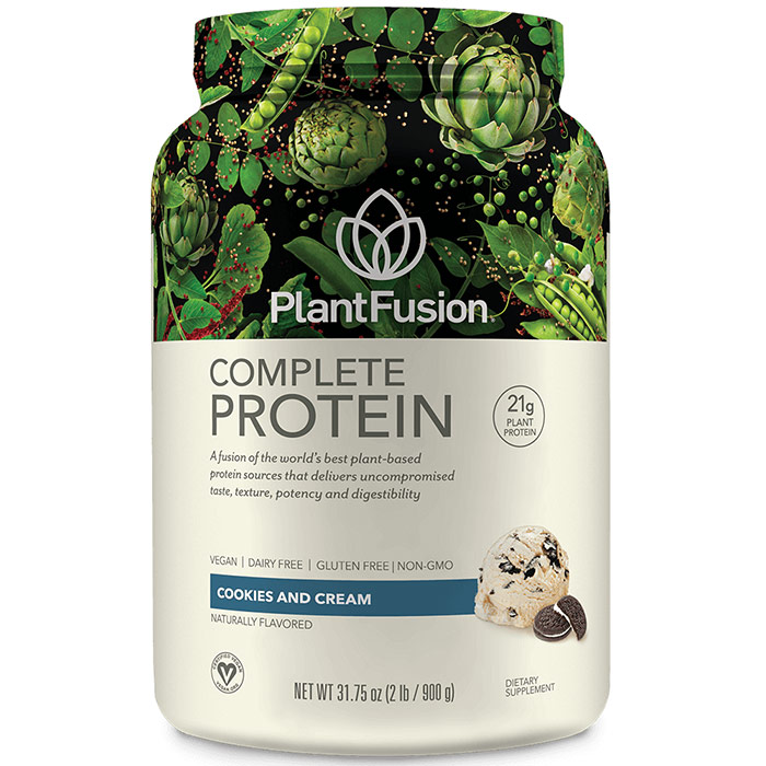 Multi Source Plant Protein, Cookies & Creme, 2 lb, PlantFusion