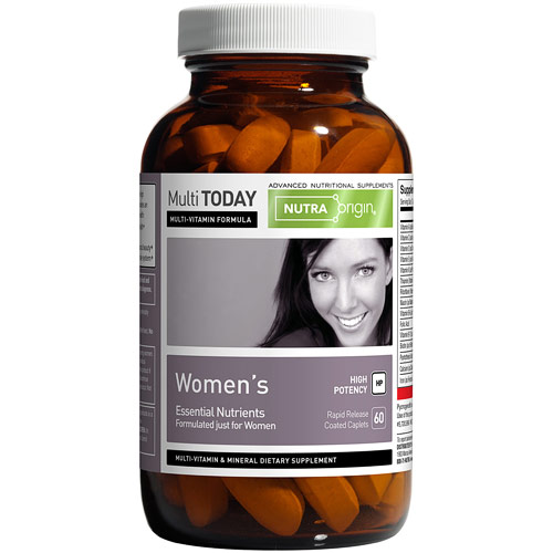 NutraOrigin Multi Today Women's High Potency MultiVitamin & Mineral, 60 Caplets, NutraOrigin