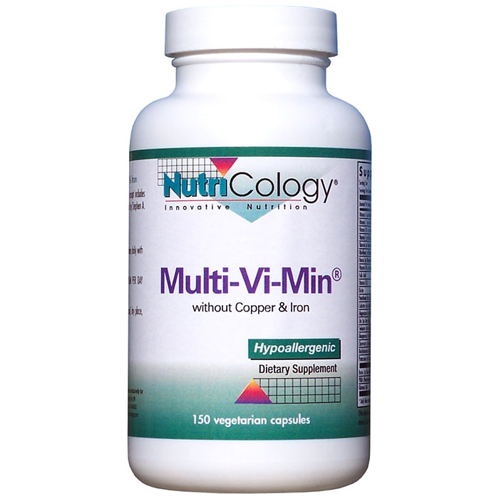 NutriCology/Allergy Research Group Multi-Vi-Min without Copper & Iron 150 caps from NutriCology