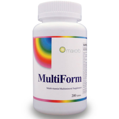 MultiForm Adult, MultiVitamin & MultiMineral, 200 Tablets, Maxorb