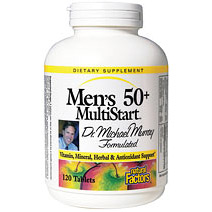 Natural Factors MultiStart for Men 50+ 120 Tablets, Natural Factors