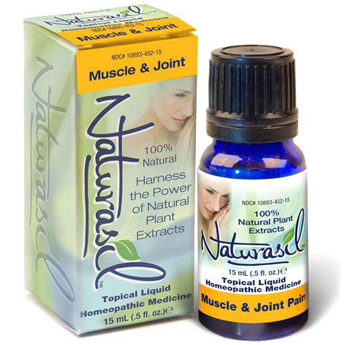 Naturasil Topical Liquid Homeopathic Remedy for Muscle & Joint Pain, 15 ml, Naturasil