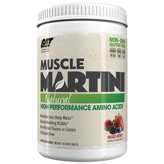 Muscle Martini Natural, Amino Acids Powder, 30 Servings, GAT Sport